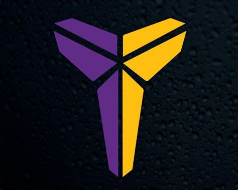 Kobe Bryant Black Mamba Purple and Gold Colorway Vinyl Decal Sticker Car, Laptop, Wall in 2020 ...