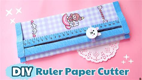 DIY Ruler Paper Cutter | How to make paper Cutter easy way at home - YouTube