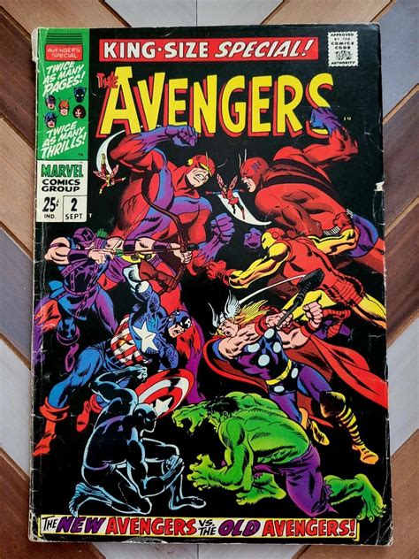 AVENGERS ANNUAL #2 VG (Marvel Comics, 1968) New Avengers vs Old ...