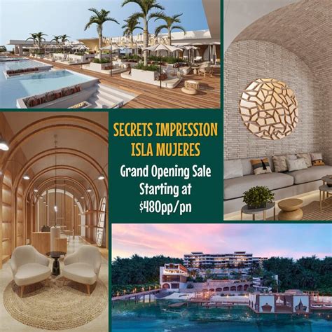 Secrets Impression Isla Mujeres Grand Opening Sale | Travel Deals ...