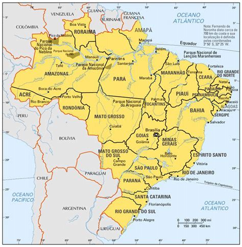 Map of Brazil, with its divisions into states, positioned in the South... | Download Scientific ...