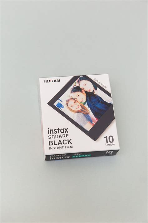 Fujifilm Instax Square Black Frame Film 10 Sheets. Instant Film. for ...