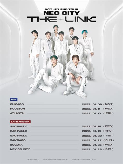 NCT 127 on Twitter: "NCT 127 2ND TOUR ‘NEO CITY - THE LINK’ CHICAGO 2023.01.09 HOUSTON 2023.01. ...