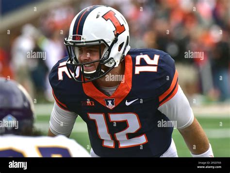 September 12, 2015: Illinois quarterback West Lunt (12) during a non ...