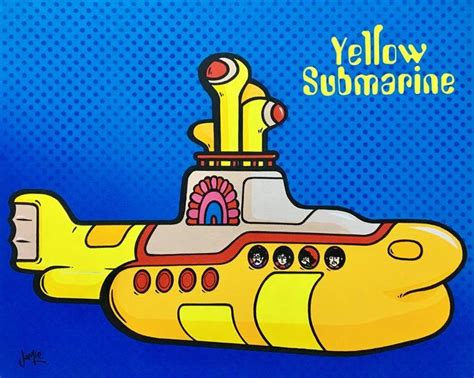 Yellow Submarine Painting by Jamie Lee | Saatchi Art | Yellow submarine ...