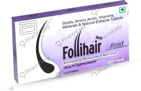 New Follihair Strip Of 15 Tablets: Uses, Side Effects, Price & Dosage | PharmEasy