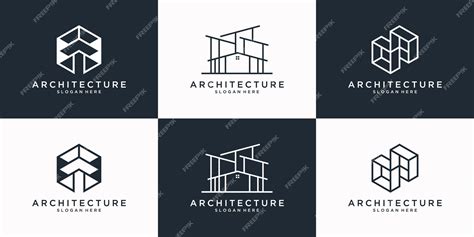 Premium Vector | Collection of architecture logo design template. minimalist building, real ...