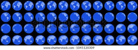 Globe Rotation Animation Sprite Sheet Stock Vector (Royalty Free ...