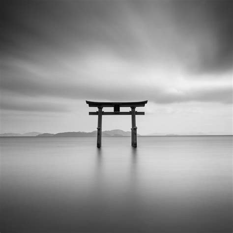 Fine Art Black and White Photography Torii Gate. Biwa Lake, Japan. - Etsy