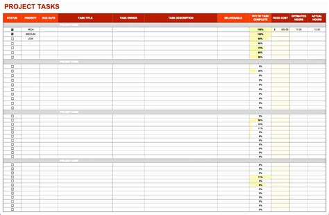 Ms Excel Project Activity Or Task List Template Excel - vrogue.co
