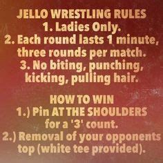 7 Best Jello Wrestling Rules! ideas | wrestling rules, jello, wrestling