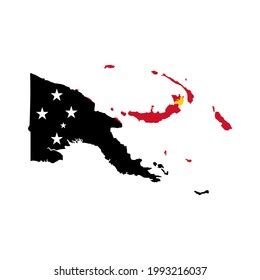 Papua New Guinea Flag Inside Papua Stock Vector (Royalty Free) 2150435967 | Shutterstock