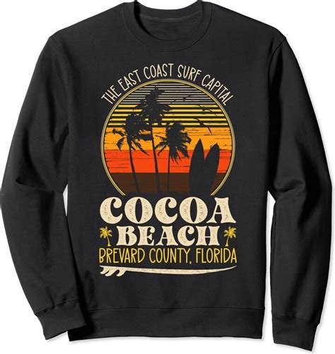 Vintage Cocoa Beach Surfing Style Souvenir Vintage Cocoa Beach Florida The East Coast Surf ...