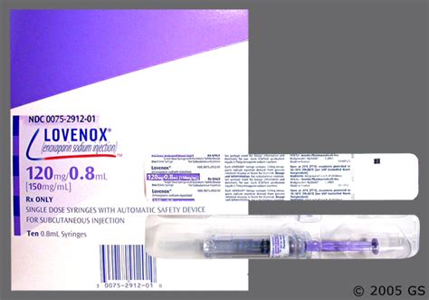 Lovenox 120Mg/0.8ML Sol Inj 10 Pre-filled Syr With Needle - 113926