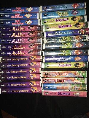 walt disney classics black diamond vhs lot of 28 super rare | eBay