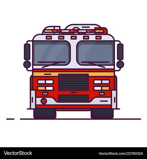 Fire Truck Front View