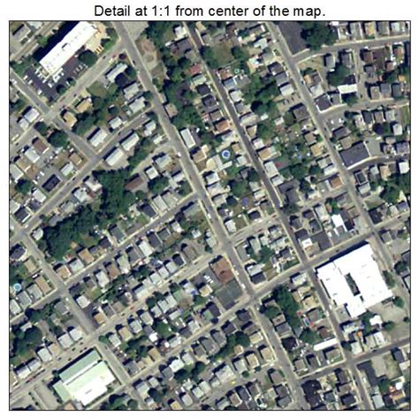 Aerial Photography Map of Central Falls, RI Rhode Island