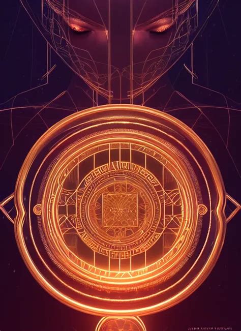 symmetry!! product render poster gold coin scifi, | Stable Diffusion ...