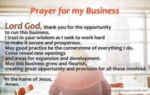 Prayer For Business To Be Successful