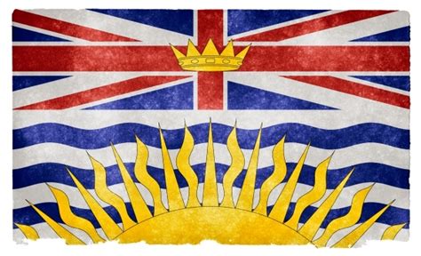 British Columbia Grunge Flag