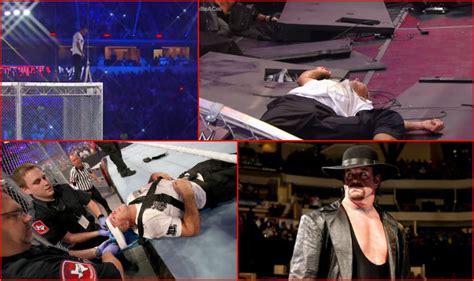 WWE WrestleMania 32 Undertaker vs Shane McMahon: Watch Shane fall over ...