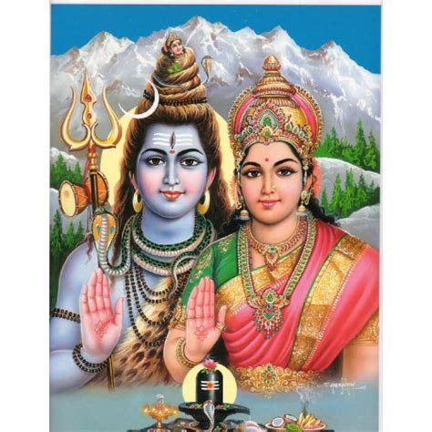 Lord Shiva and Parvati in Mt. Kailash