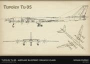 Tupolev Tu-95 - Airplane Blueprint. Drawing Plans for Tupolev Tu-95 ...