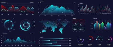 Premium Vector | Business vector elements for data visualization infographics and colorful chart ...