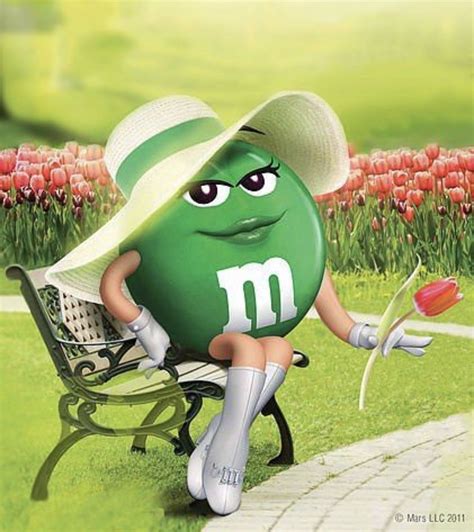 M & M’s | M&m characters, Green characters, Cute cartoon images