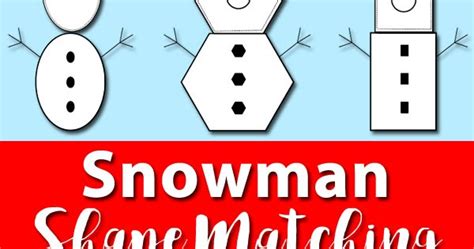 Snowman Shape Matching | Totschooling - Toddler, Preschool ...