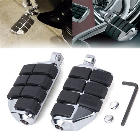 Motorcycle Foot Rest Pegs Dually Iso Pegs For Harley Male Mount Touring ...