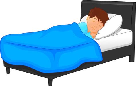 Royalty Free Sleeping Boy In Bed Clip Art, Vector Images & Illustrations - iStock