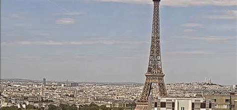 Webcam Eiffelturm und Paris: Panoramablick, Frankreich: Live Stream