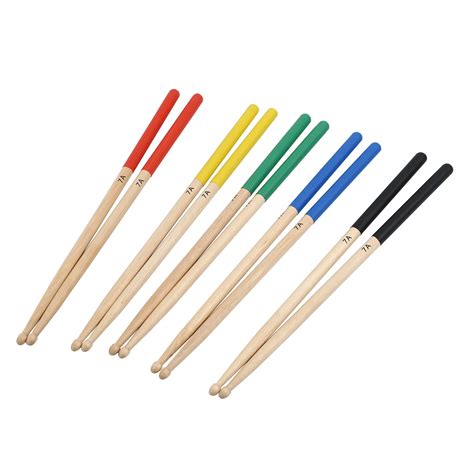 5 Pairs/Set 7A Maple Drum Sticks For Kids/Children, Fit For All Drum ...