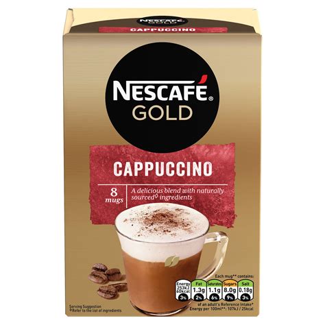 Offer Iceland Nescafe Gold Cappuccino Instant Coffee 8