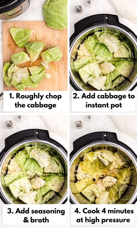 Instant Pot Steamed Cabbage (Simple Recipe) - Clean Eating Kitchen