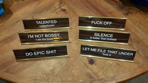 Hilarious Desk Signs – Collections Maui