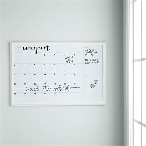 Symple Stuff Magnetic Calendar/Planner Whiteboard 30" x 20" & Reviews ...