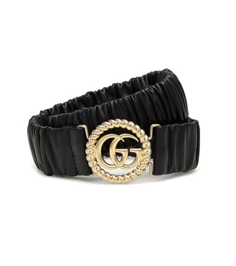 Gucci GG Stretch-leather Belt in Black | Lyst