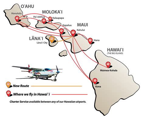 Route Map | Mokulele Airlines |Where We Fly | Route map, Lanai city, Route