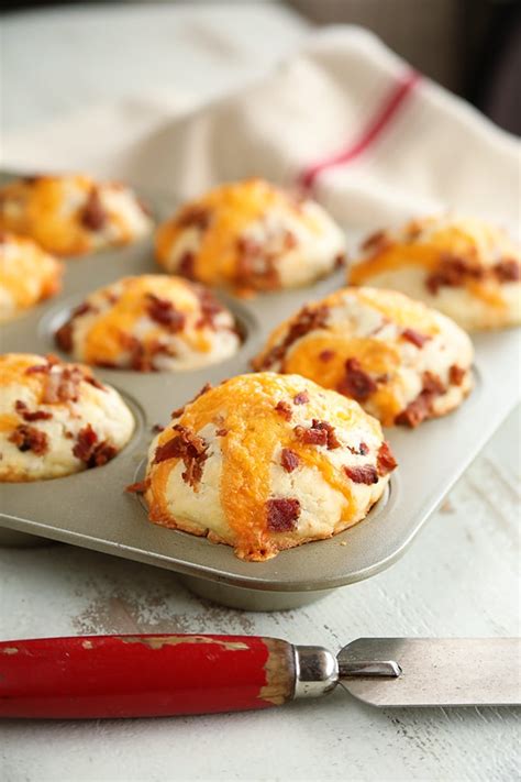 Bacon Cheddar Muffins - Southern Bite