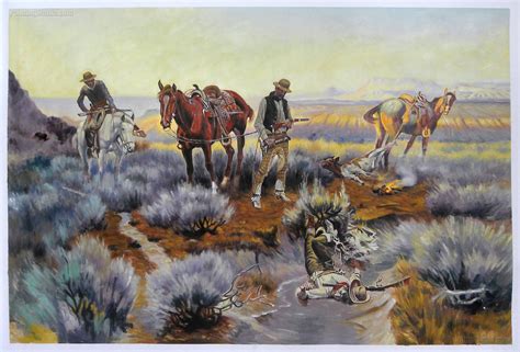 Paying the Fiddler - Charles Marion Russell Paintings | Cowboy artists ...