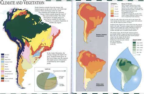 South America climate map. Free large Climatic map South America.