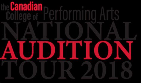 Canadian College of Performing Arts Audition Tour - Toronto