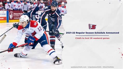 Chiefs’ 2021-22 Regular Season Schedule Announced – Spokane Chiefs