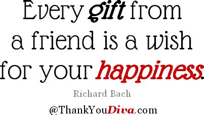 Thank You Quotes for Gifts, Presents, Treats & Keepsakes