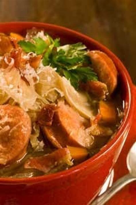 Slow Cooker Smoked Sausage and Sauerkraut Soup Recipe by Paula Deen 3 ...