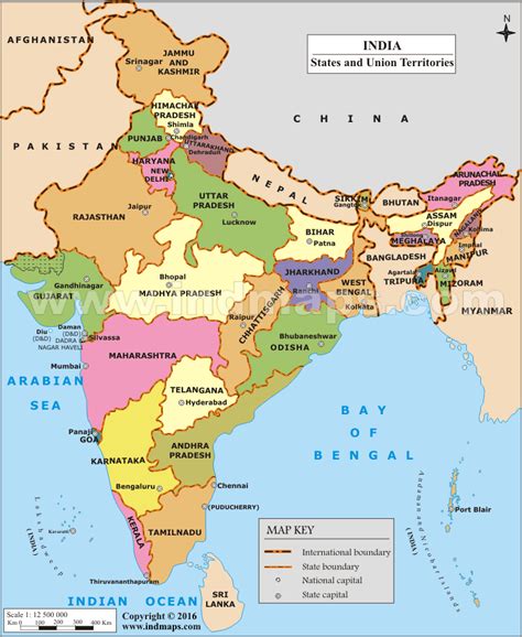 Printable India map with states | India Info Desk : News and Views on ...