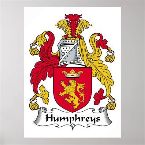 Humphreys Family Crest Poster | Zazzle.com