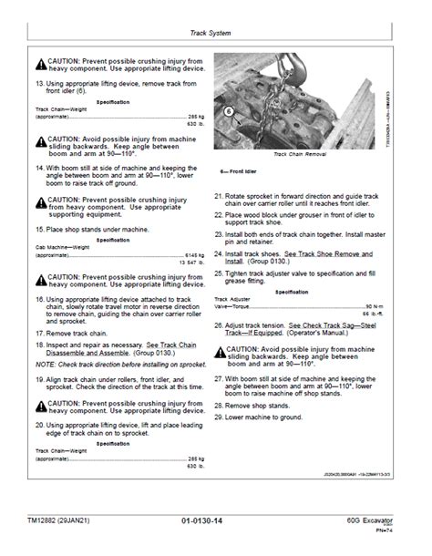 John Deere 60G Excavator Repair Service Manual (S.N after J285001 - )